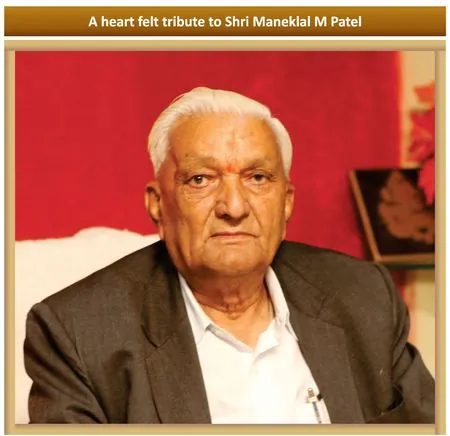 Late Shri Maneklal M. Patel